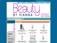 Tablet Screenshot of beautybyvianna.com